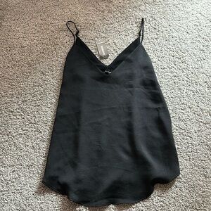 EXPRESS black flowy tank top XS NWT